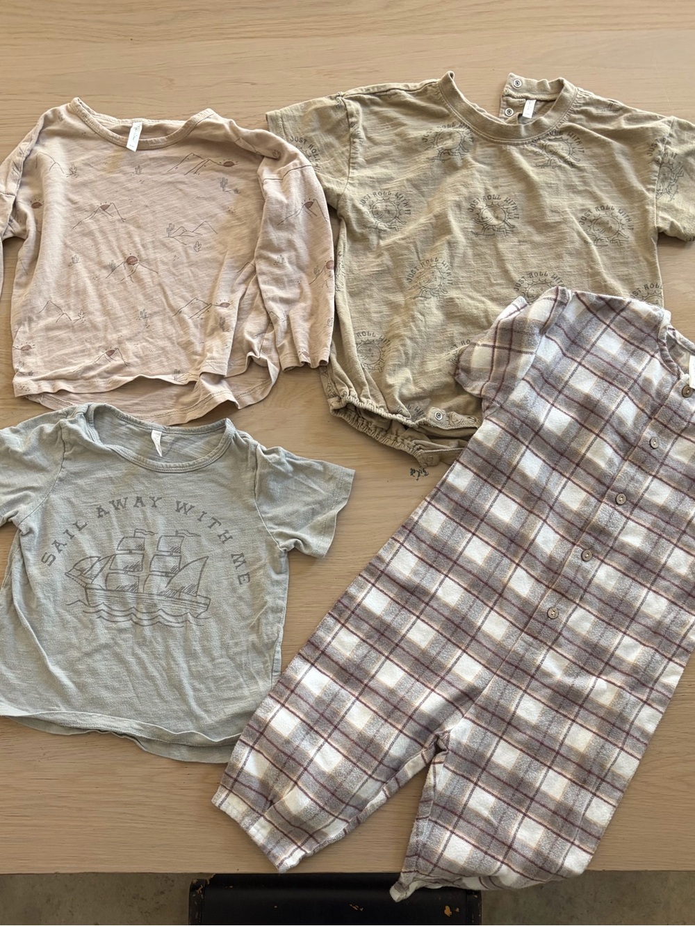 Rylee + Cru Bundle (5) 2-3Y - Sail Away Mountain Sun Romper Plaid